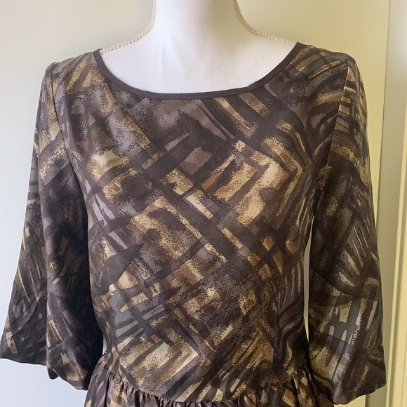 TOAST Printed Silk Bubble Dress 6 - Picture 5 of 11